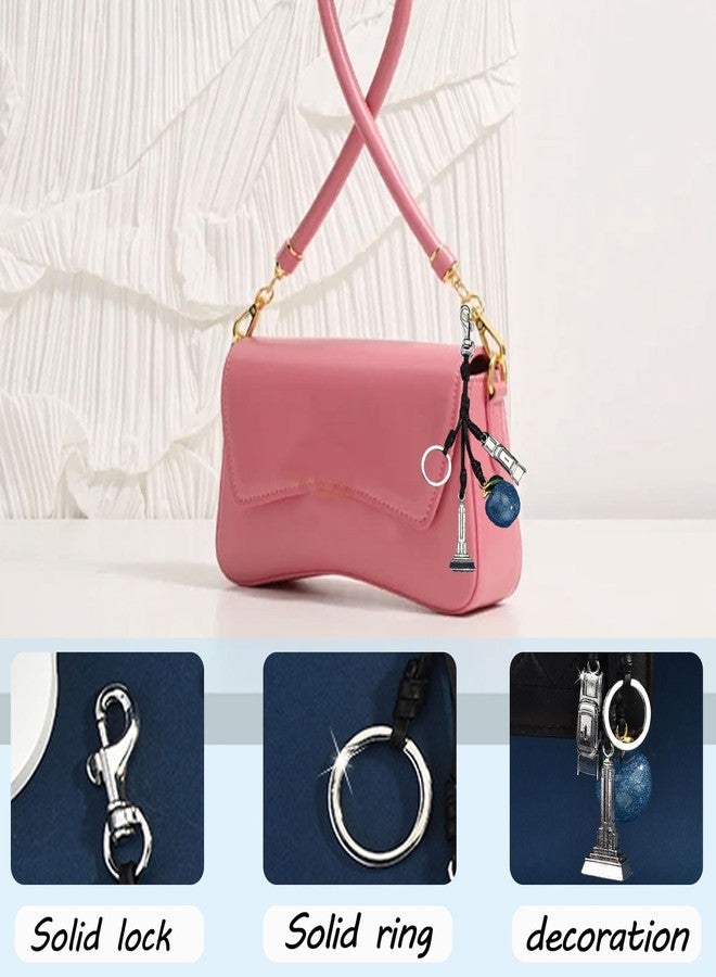LSBDJDL Eiffel Tower Car Cherry Bag Charms Keychain Purse Charms For Handbags Zipper Pull Charm Accessories Keychains For Women - Image 3